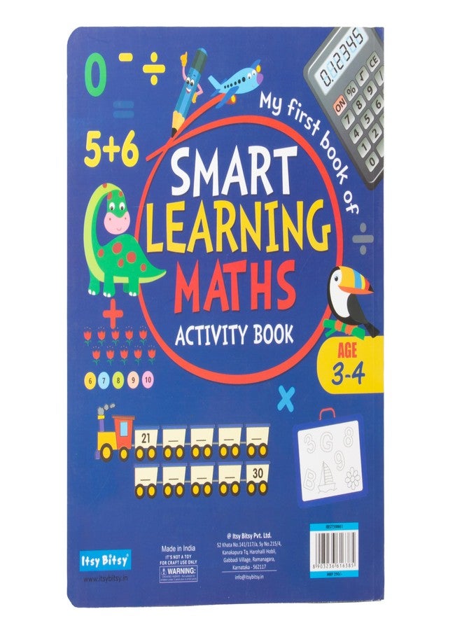 itsy-bitsy Itsy Bitsy My First Smart Learning Maths Activity Book (3-4 Years) - 64 Pages | Fun Early Learning Workbook for Preschool Kids - Image 3
